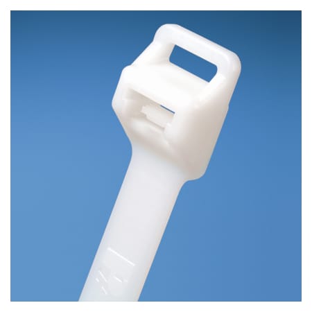 Panduit Cable Tie, 28-1/2 in L, 8 in Max Bundle Dia., Natural, Nylon 6/6, 250 lb Strength, 100 PK PLT8EH-C